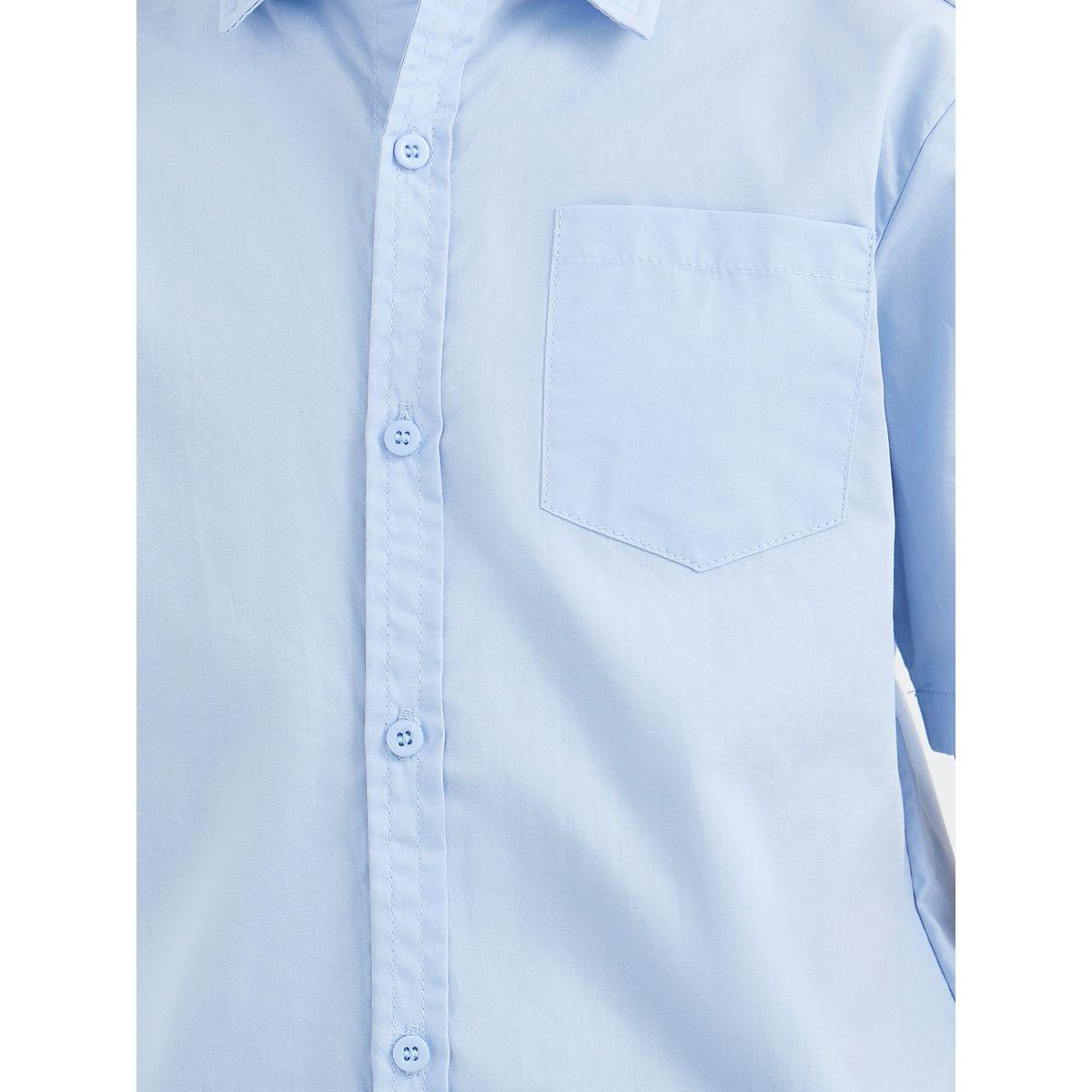 قميص بأكمام قصيرة مع تفاصيل جيب-boys-clothing-schoolwear-shirts-image-4