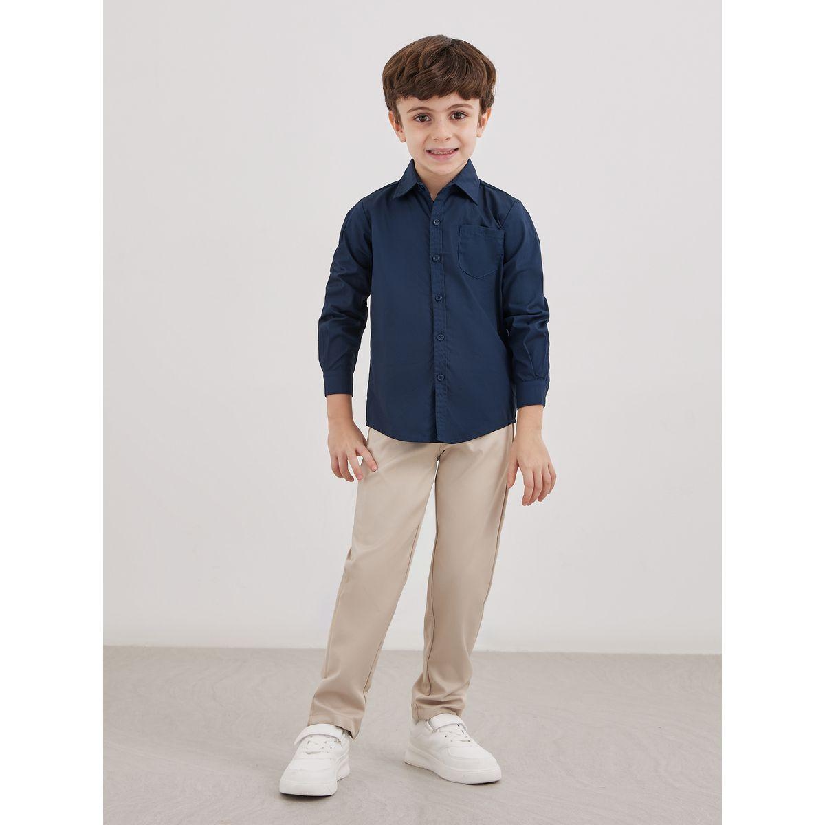 قميص بأكمام طويلة مع جيب-boys-clothing-schoolwear-shirts-image-2