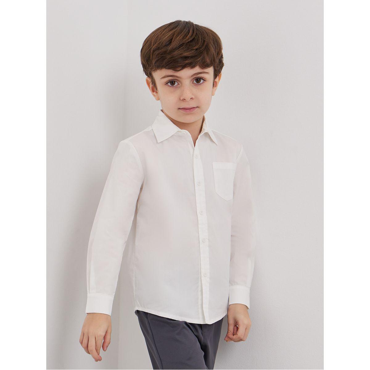 قميص بأكمام طويلة مع جيب-boys-clothing-schoolwear-shirts-image-1