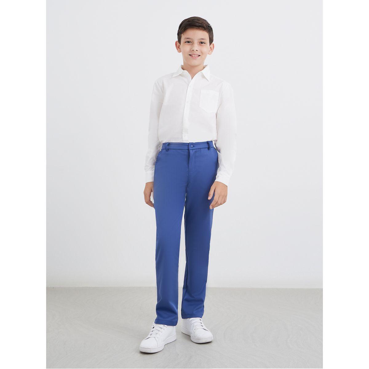 Styli Boys White Long Sleeves Shirt with Pocket-boys-clothing-schoolwear-shirts-image-2