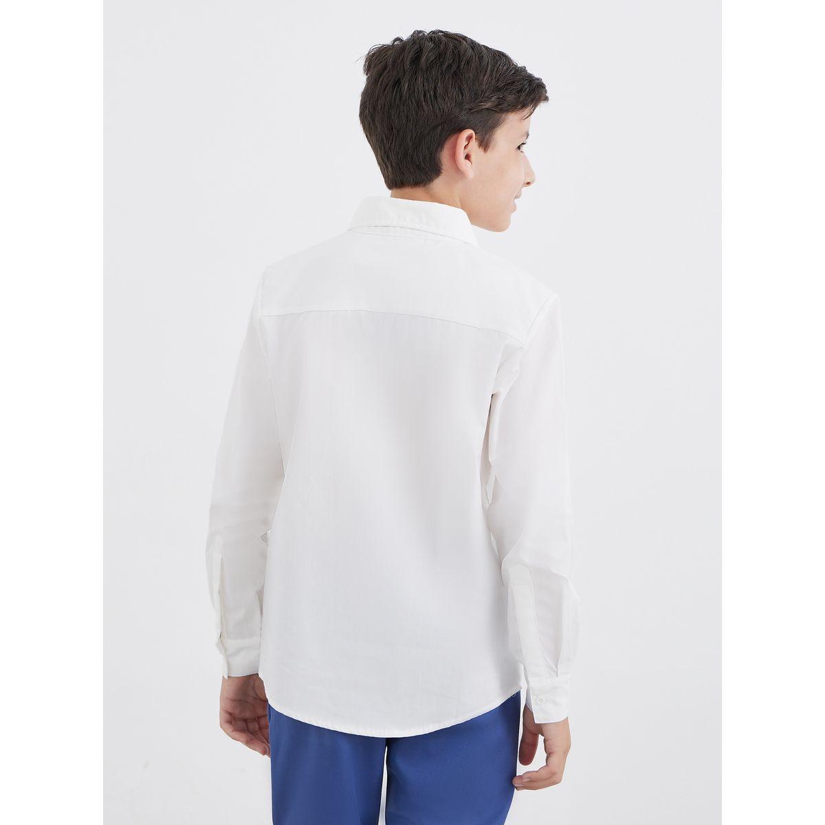 Styli Boys White Long Sleeves Shirt with Pocket-boys-clothing-schoolwear-shirts-image-5
