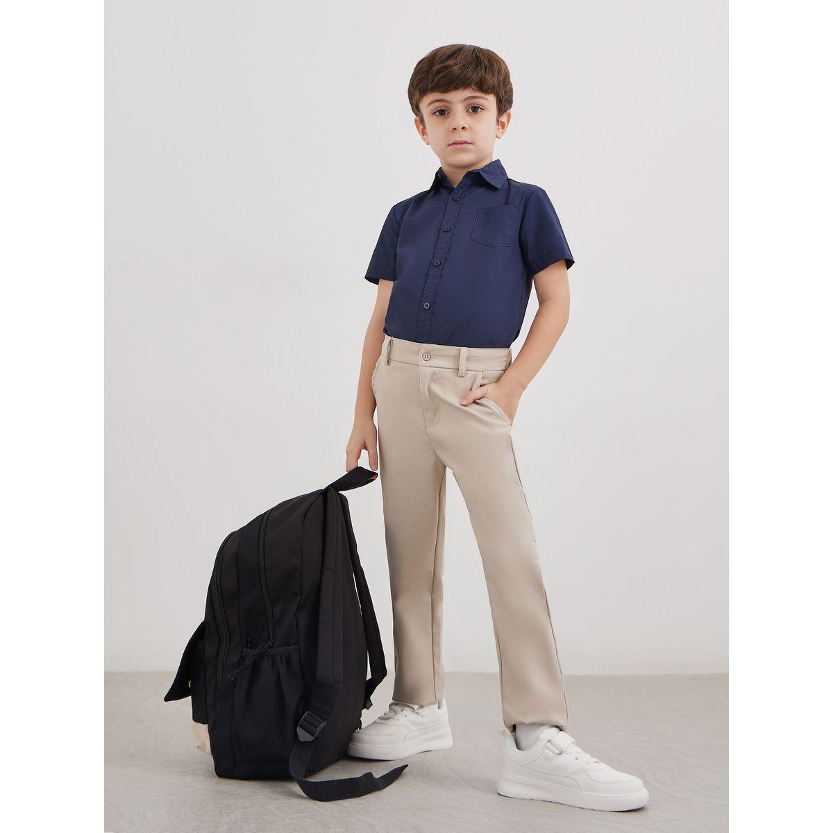 Styli Toddler Boys school uniform pants-boys-clothing-schoolwear-bottoms-pants-image-2