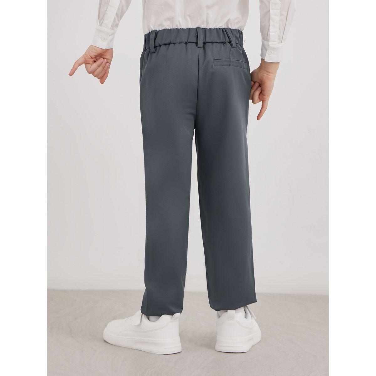 بنطال بقصة عادية مع جيوب-boys-clothing-schoolwear-bottoms-pants-image-4