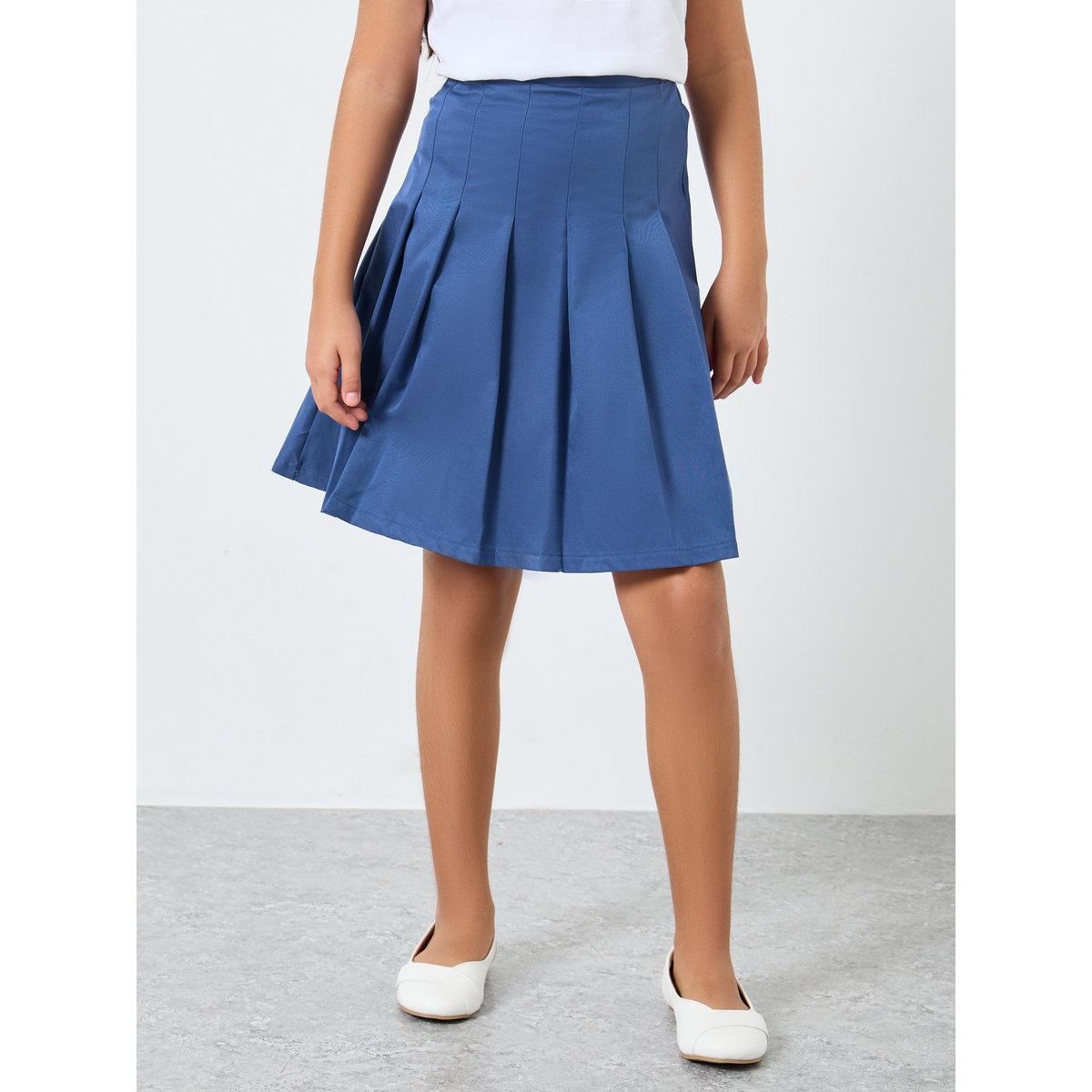 تنورة واسعة مزينة بكسرات-girls-clothing-bottoms-skirts-image-1