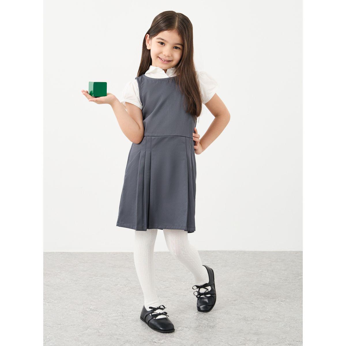 فستان بتفاصيل كسرات مع جيوب-girls-clothing-dressesandjumpsuits-image-1