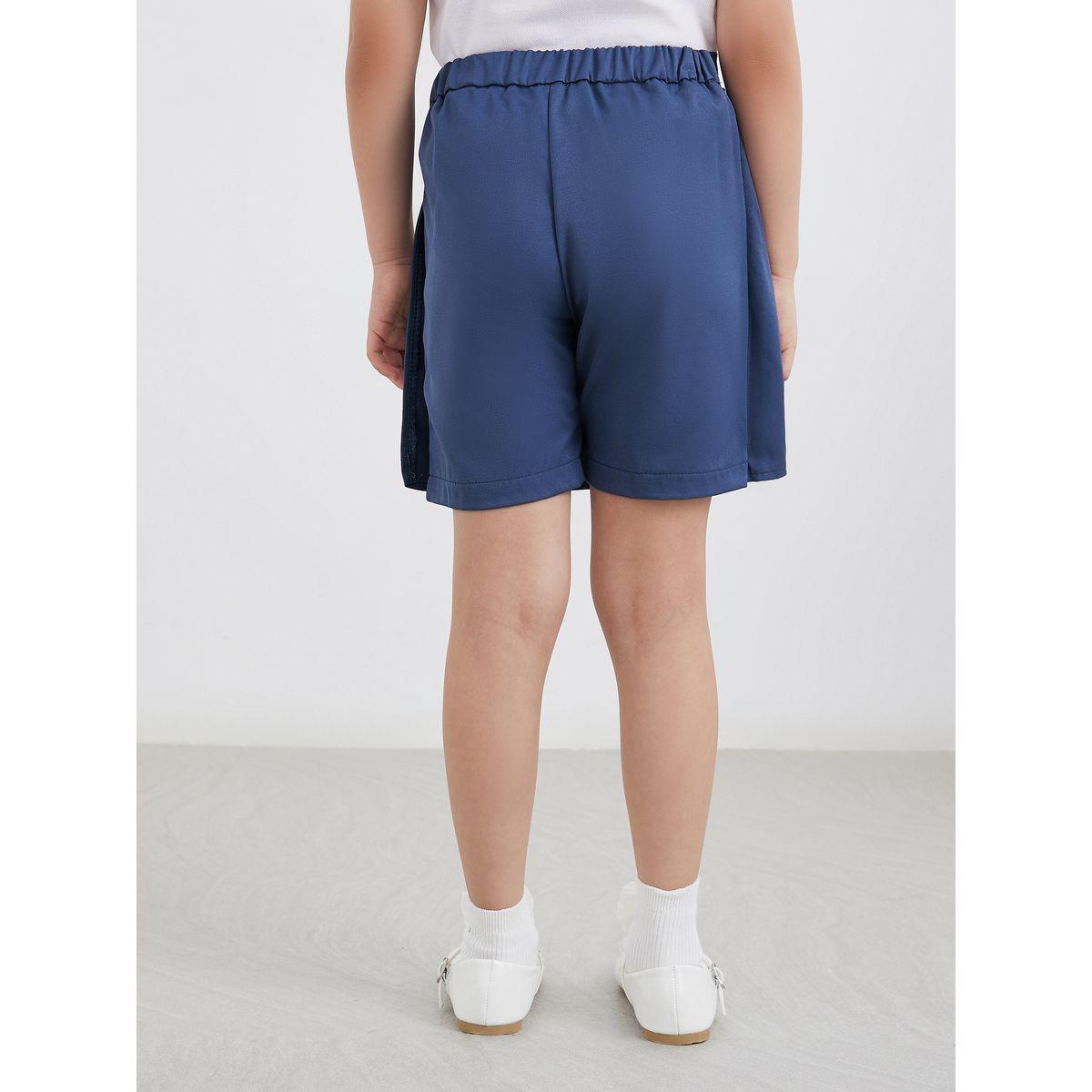 شورت بنمط تنورة بتفاصيل أزرار-girls-clothing-schoolwear-bottoms-shorts-image-4