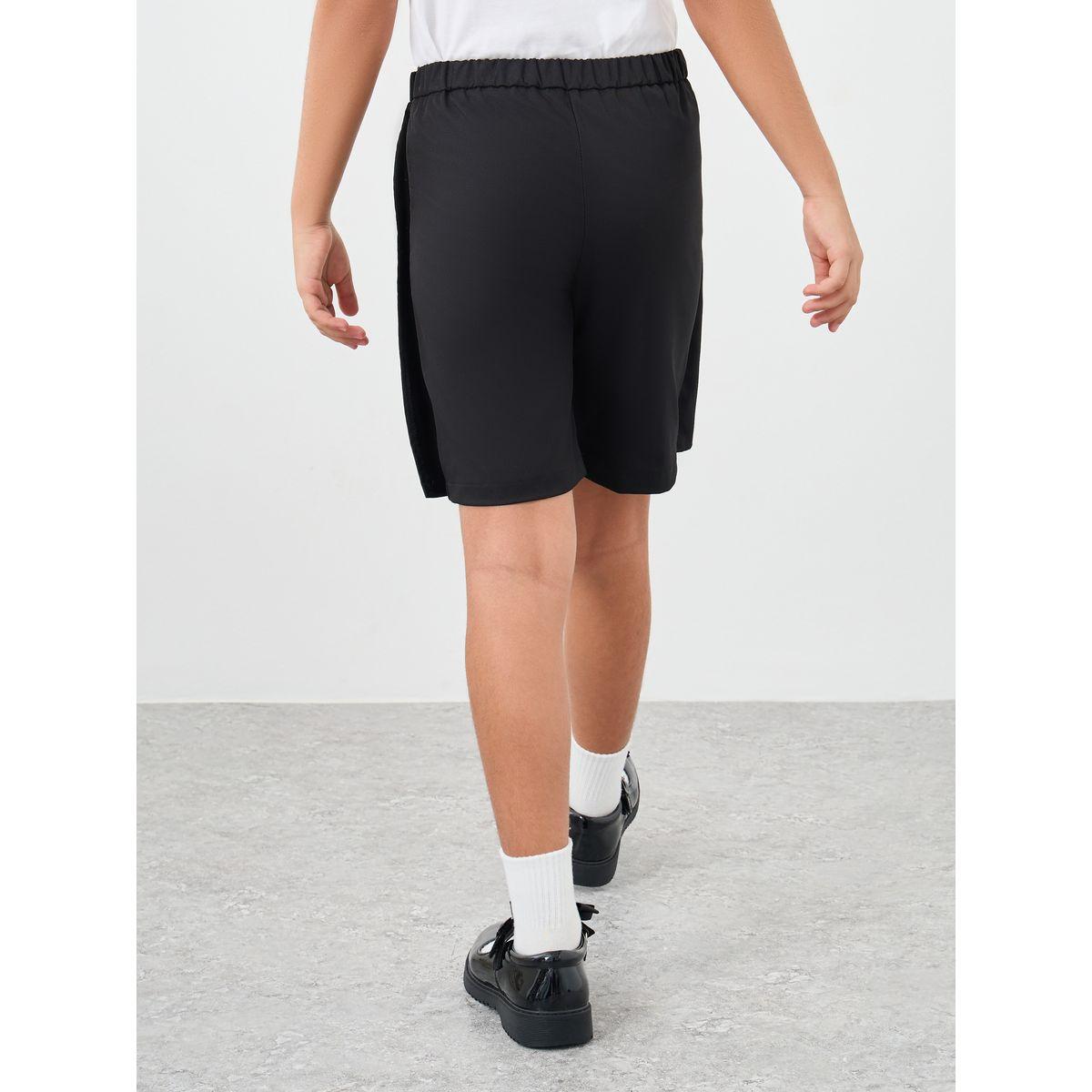 شورت بنمط تنورة بتفاصيل أزرار-girls-clothing-schoolwear-bottoms-shorts-image-4