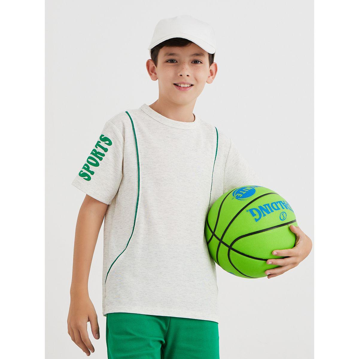 Styli Piping Detail T-Shirt and Shorts Set-boys-clothing-setsandcoords-image-2