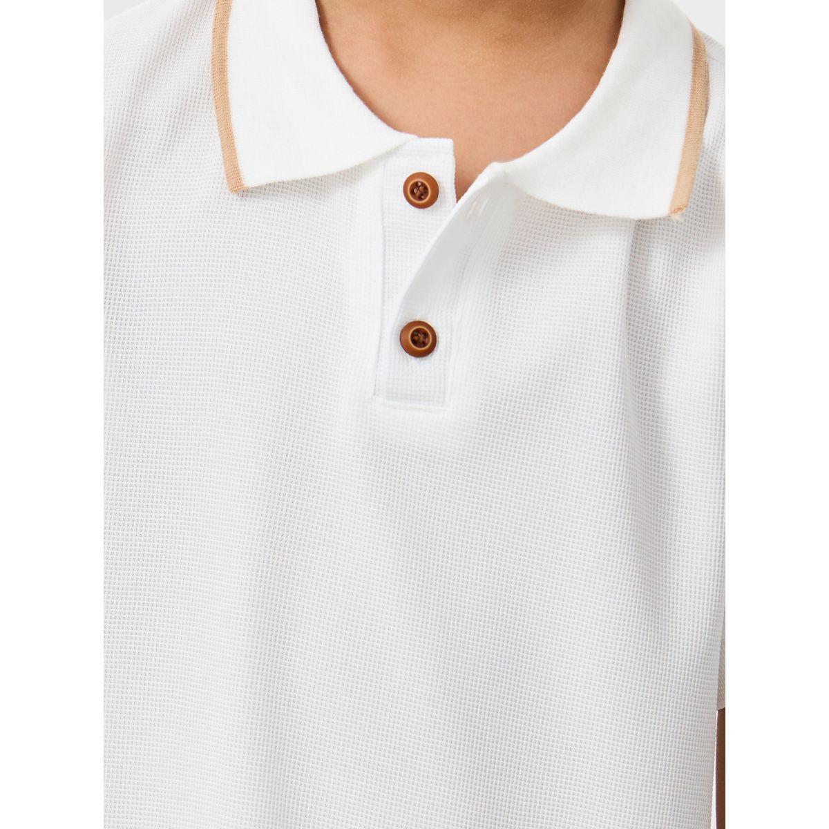 Styli Solid Polo T-Shirt and Shorts Set-boys-clothing-setsandcoords-image-4