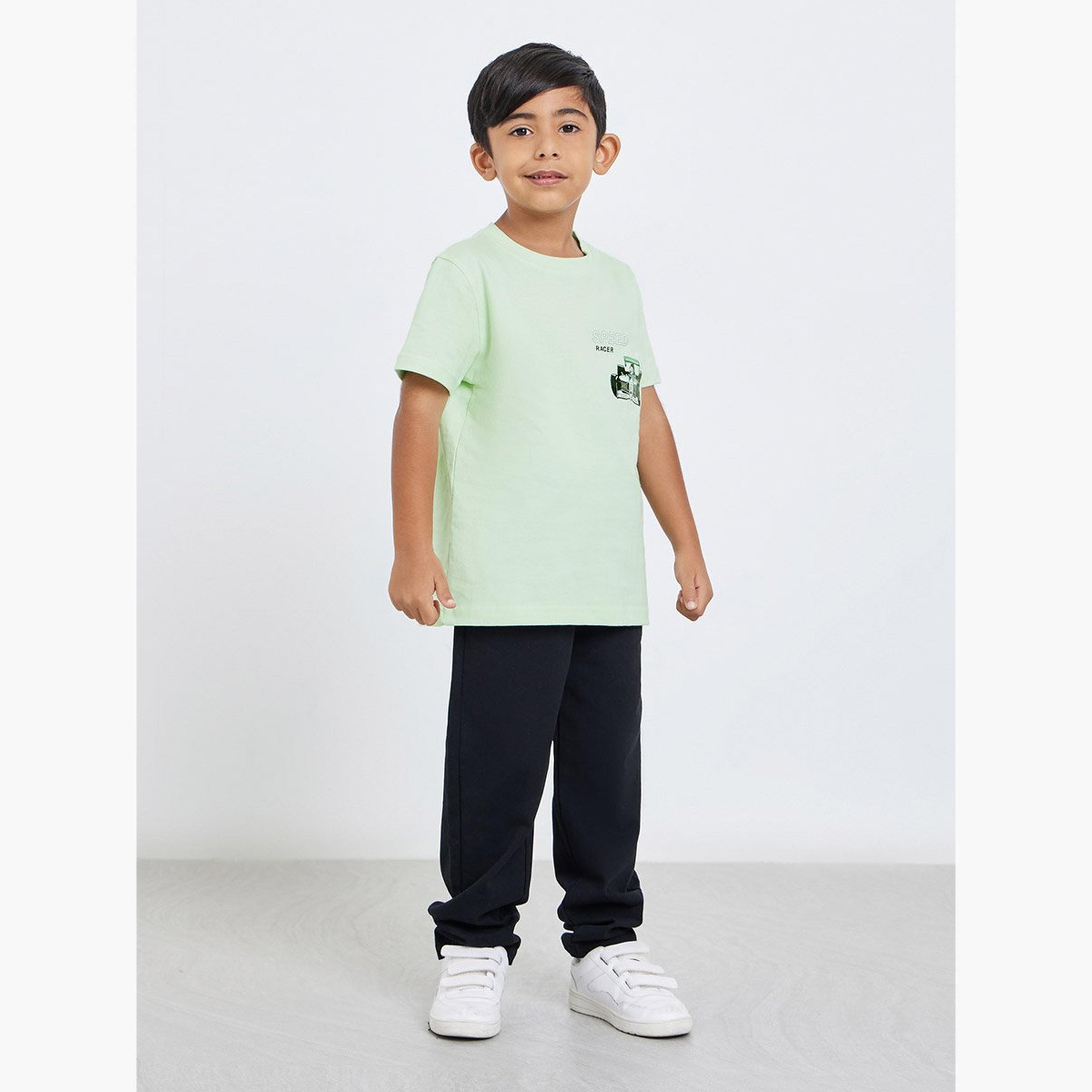 قميص بأكمام طويلة بنقشة مربعات متعددة-boys-clothing-tshirtsandpolos-image-2