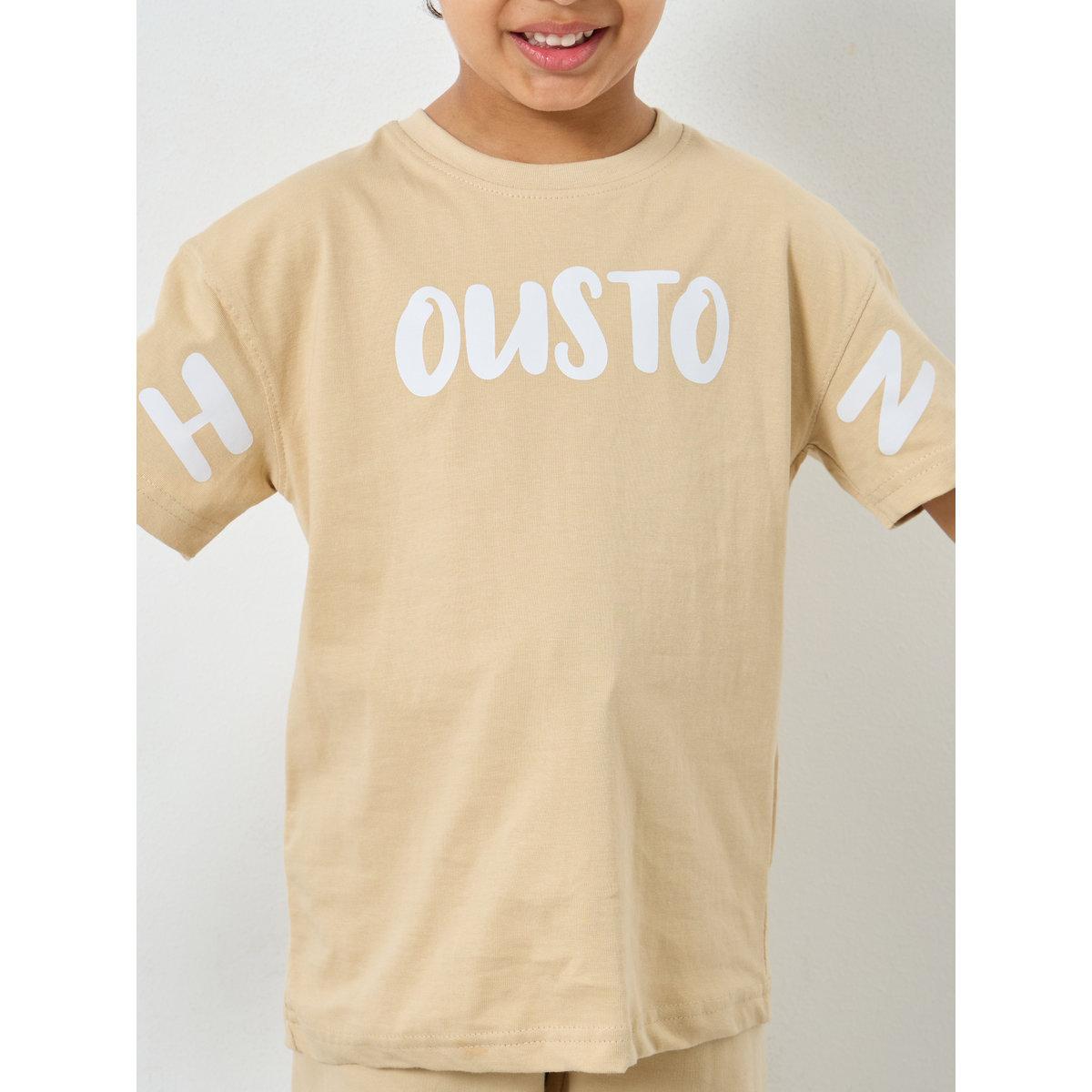 Styli Boys Beige Slogan T-Shirt and Jogger Set-boys-clothing-setsandcoords-image-3
