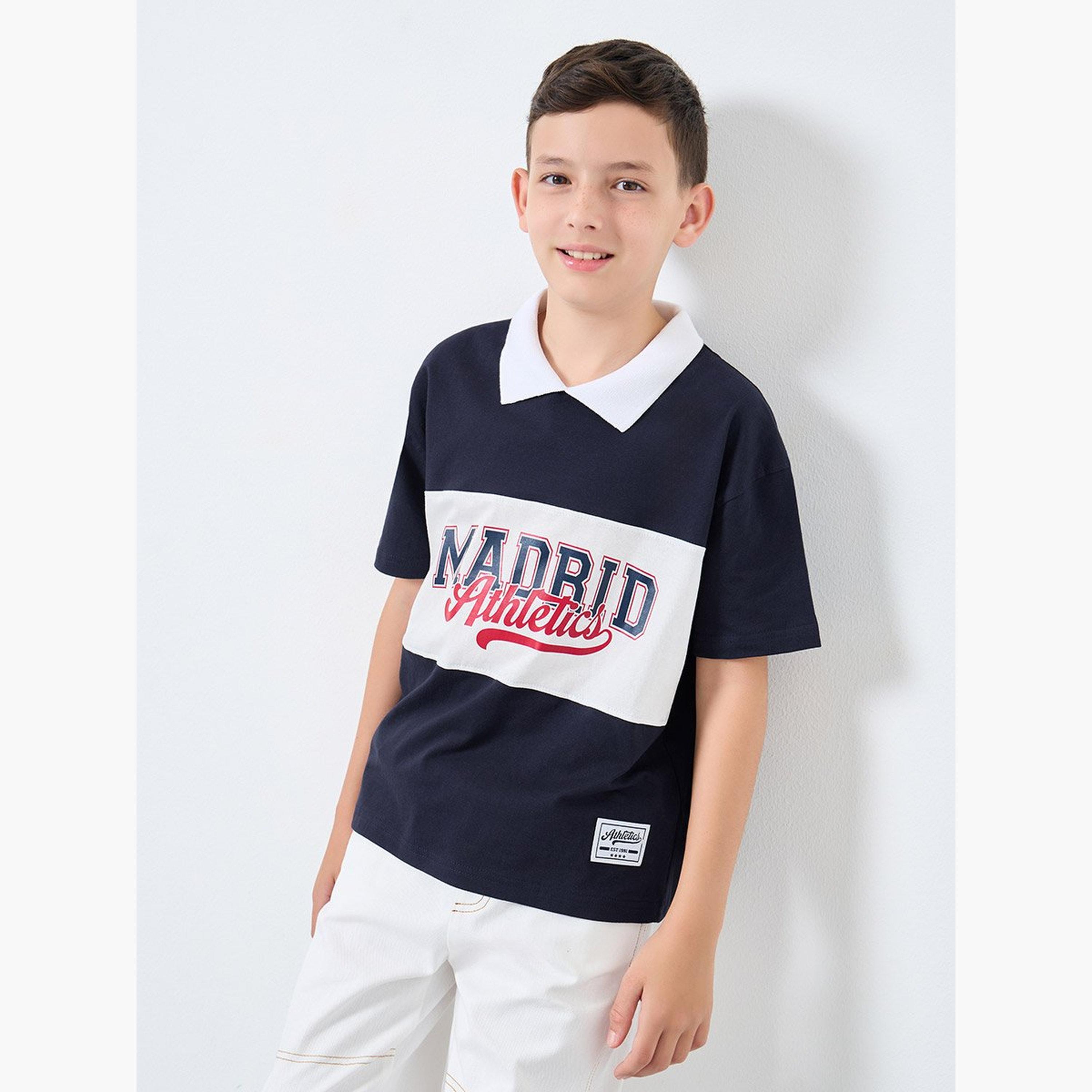 Styli Teens Color Block Polo T-Shirt-boys-clothing-tshirtsandpolos-image-1