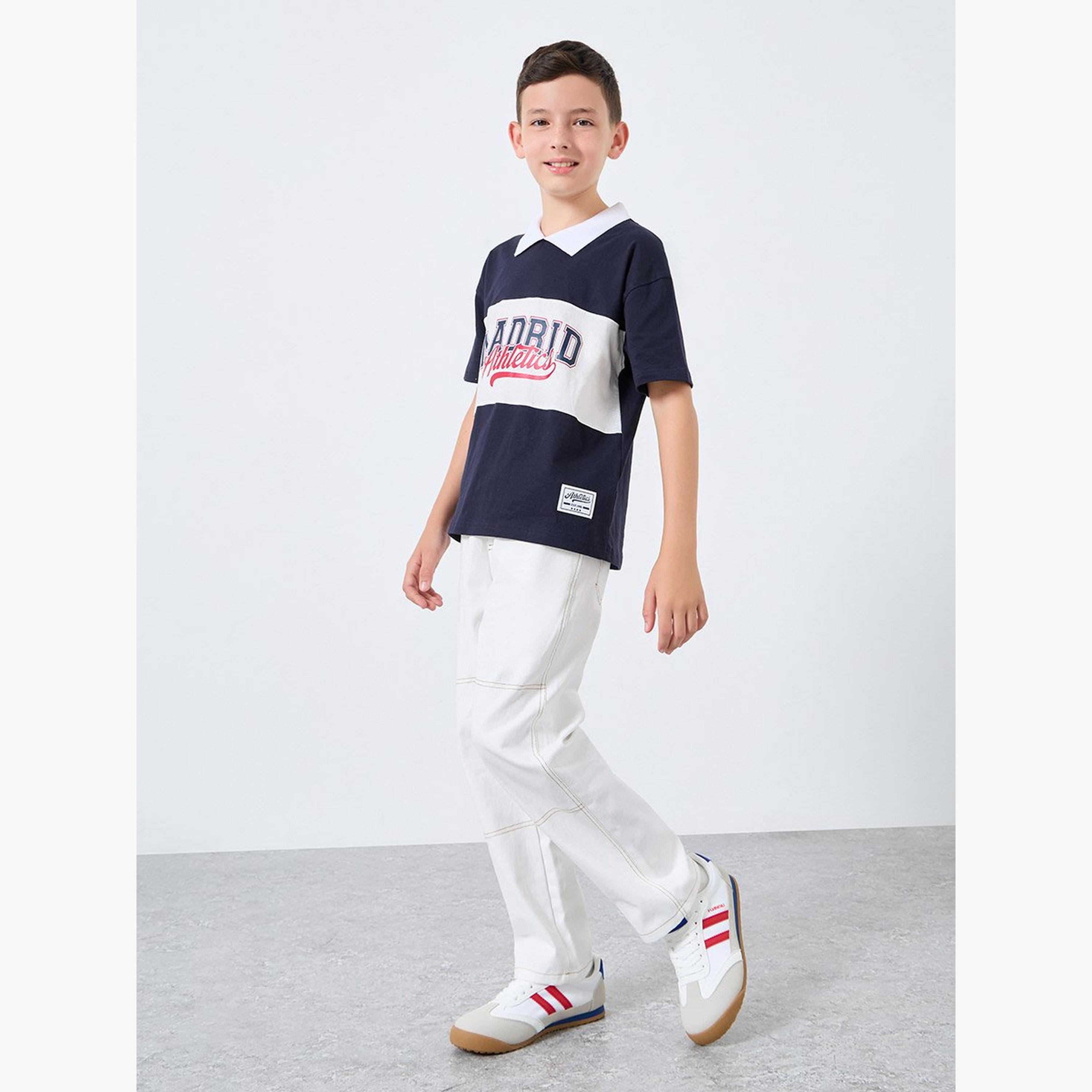 Styli Teens Color Block Polo T-Shirt-boys-clothing-tshirtsandpolos-image-2