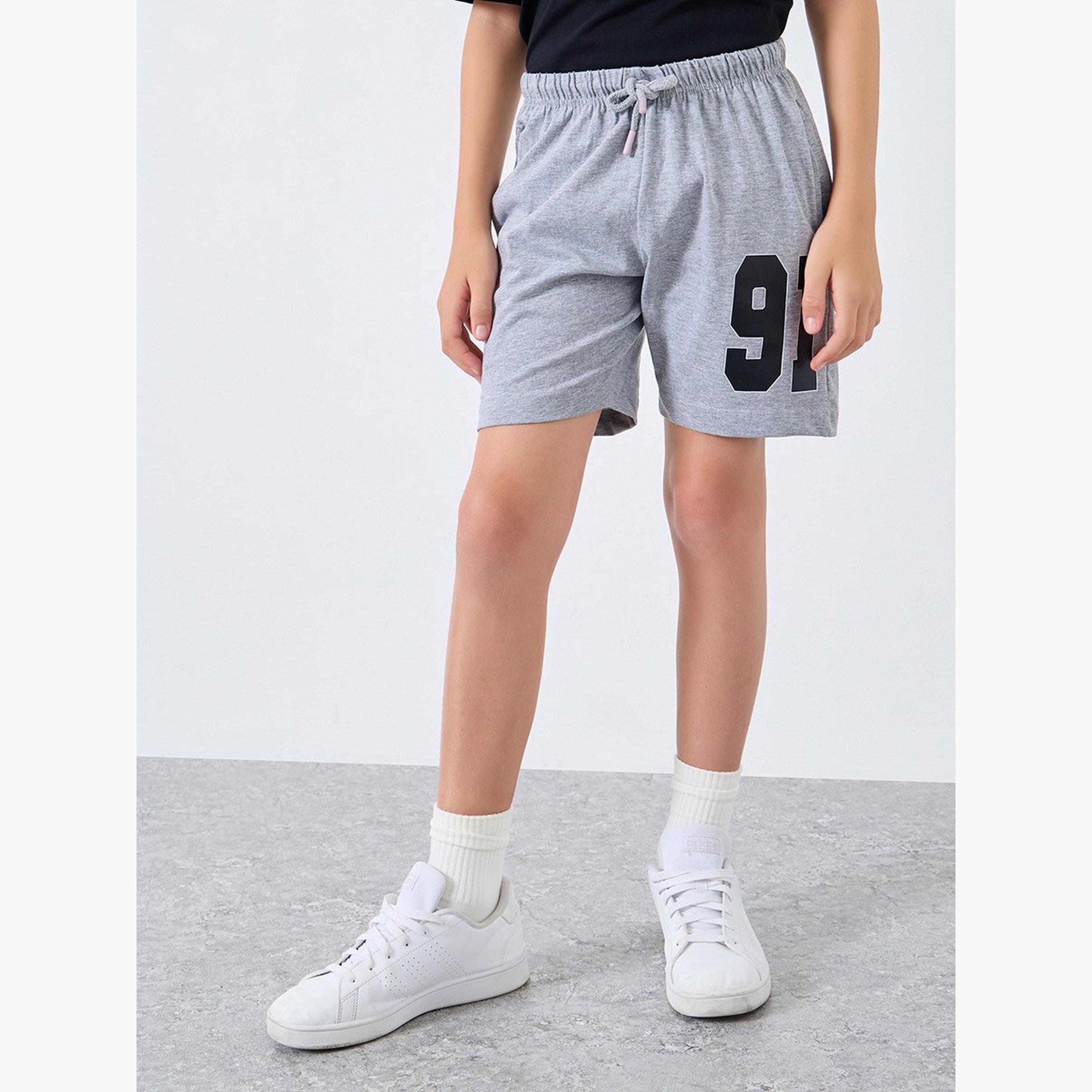 Styli Teen Graphic Print T-Shirt and Shorts Set-boys-clothing-setsandcoords-image-5