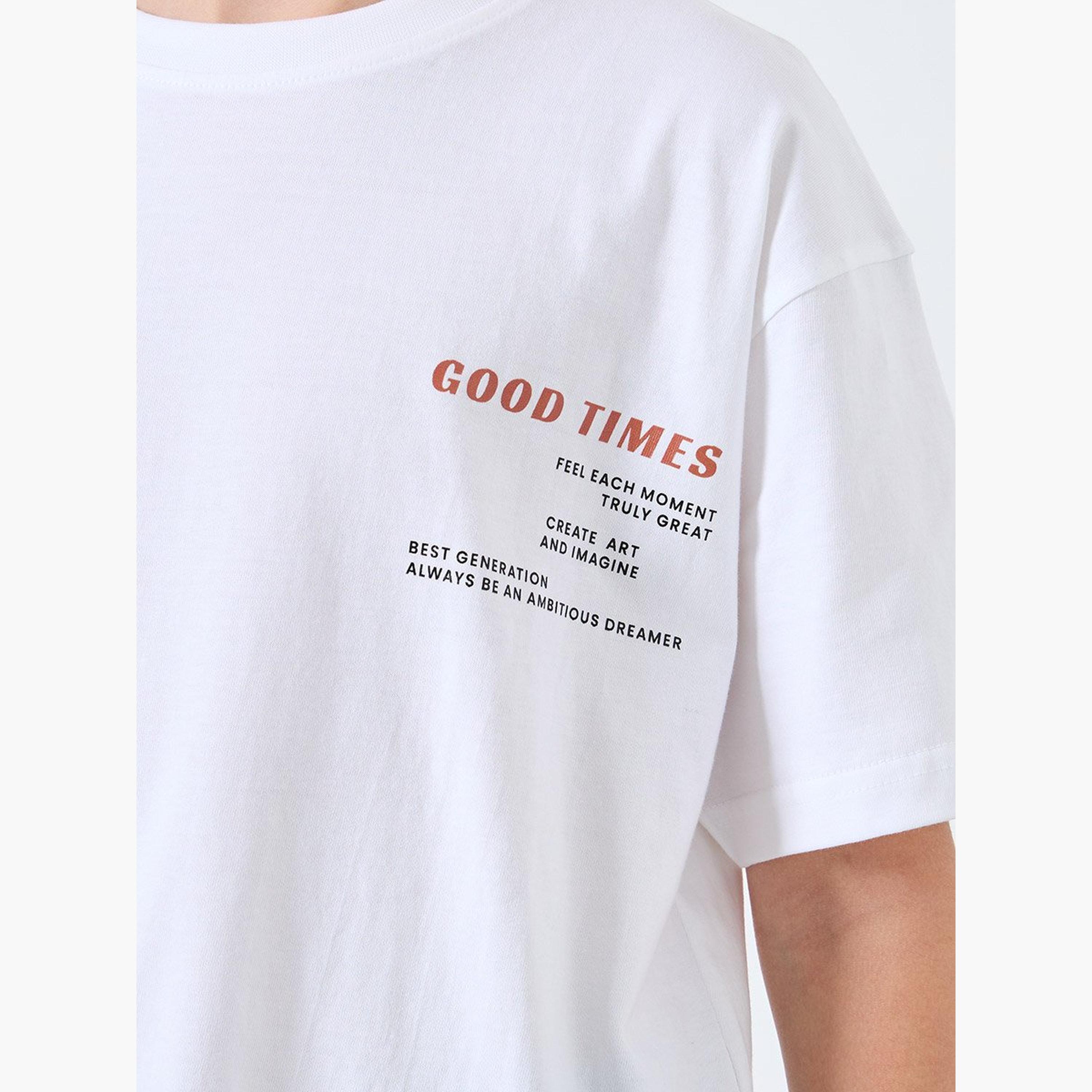 Styli Teen Oversized Cotton T-Shirt and Shorts Set-boys-clothing-setsandcoords-image-3