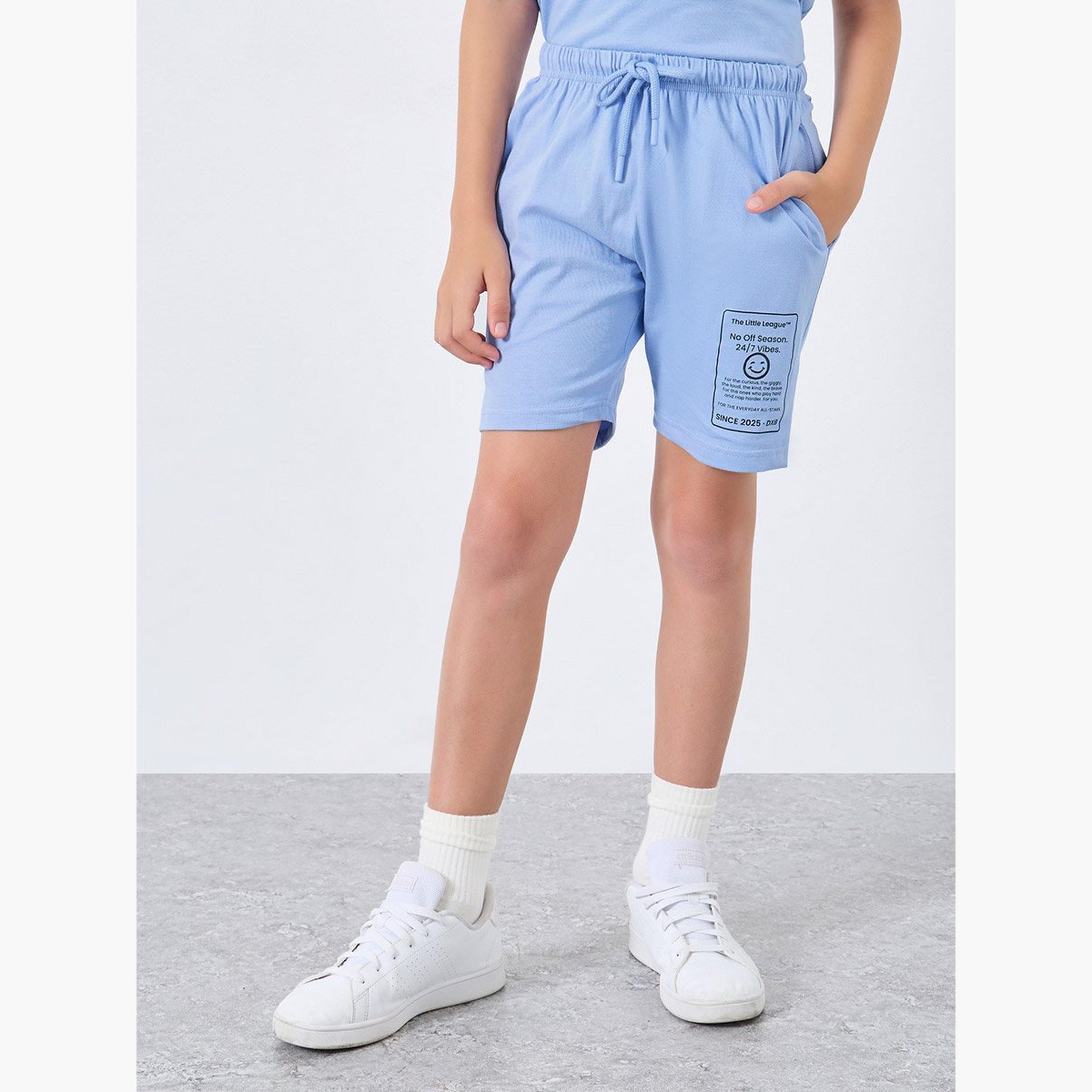طقم من شورت وتيشيرت فضفاض-boys-clothing-setsandcoords-image-6