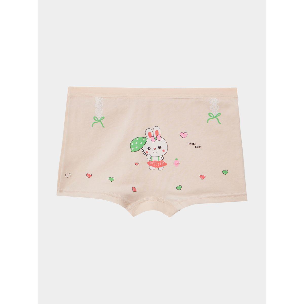 Styli Pack of 4 - Bunny Print Boxer Shorts-girls-clothing-innerwear-image-3