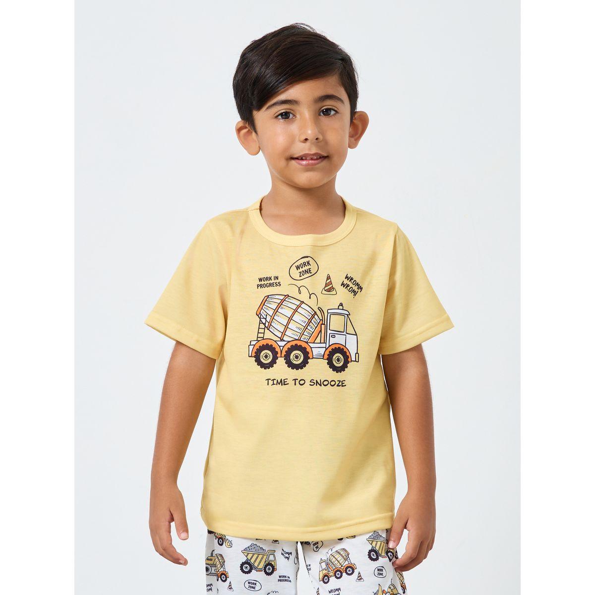 طقم بيجاما من بنطال وتيشيرت بطبعة جرافيك-boys-clothing-nightwear-image-2