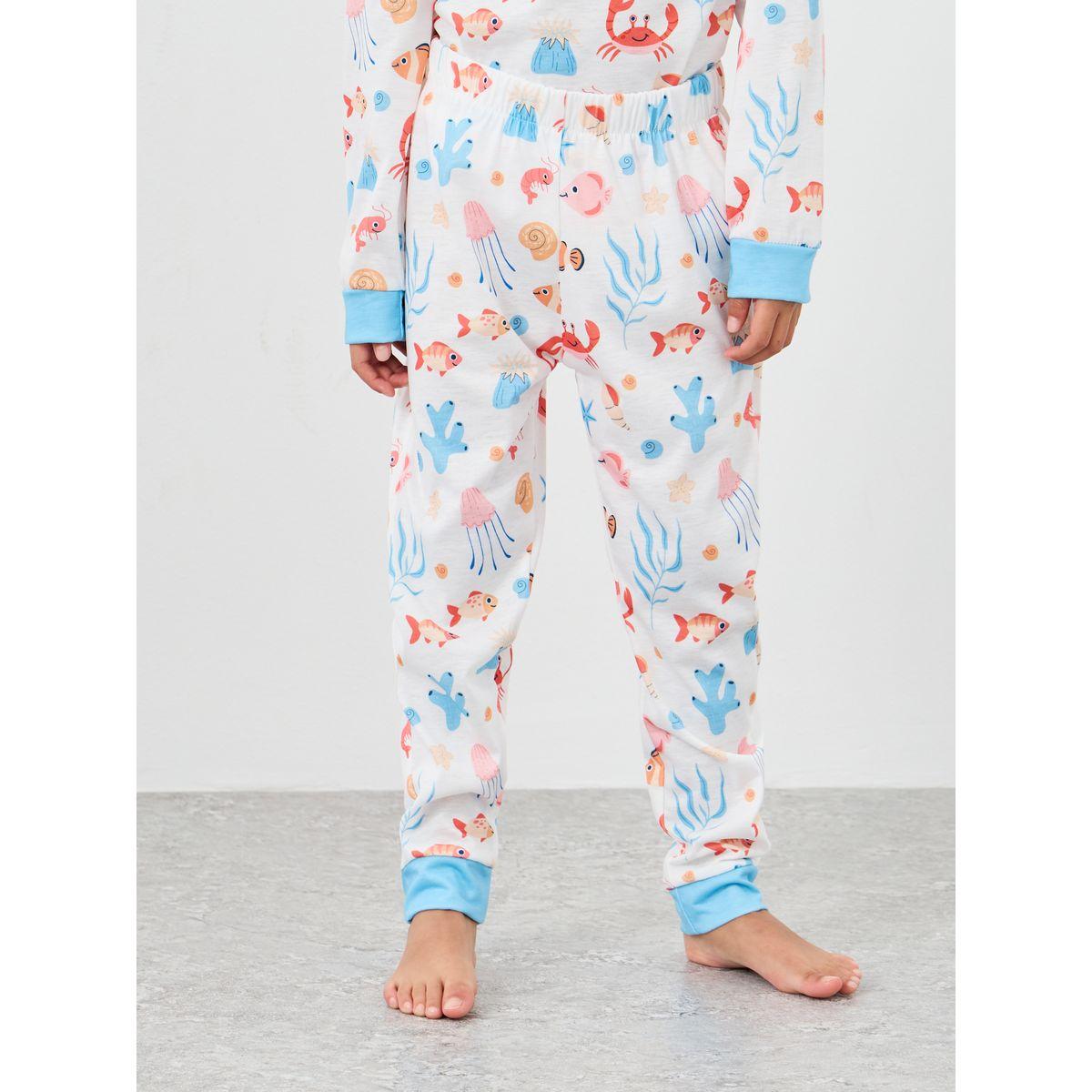 طقم من بنطال بيجاما وتيشيرت مُطبع-boys-clothing-nightwear-image-5