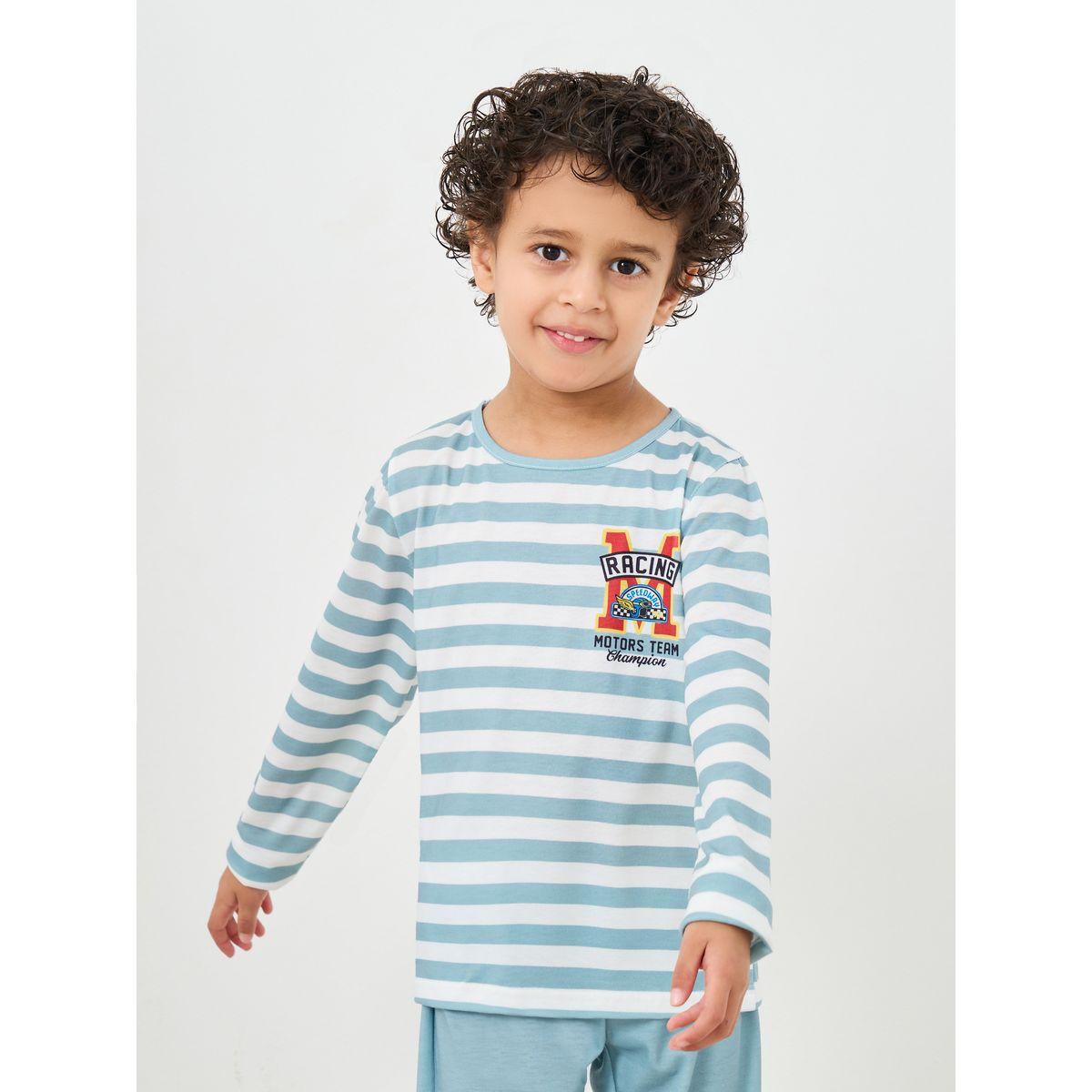 طقم من بنطال بيجاما وتيشيرت مخطط-boys-clothing-nightwear-image-3