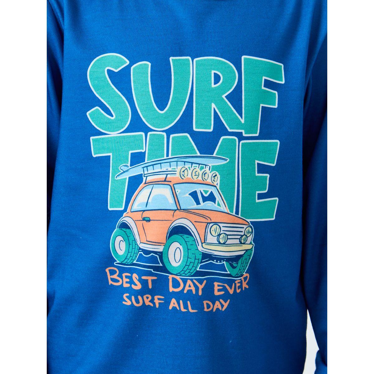 Styli Boys Graphic Print T-Shirt and Pyjama Set-boys-clothing-nightwear-image-3