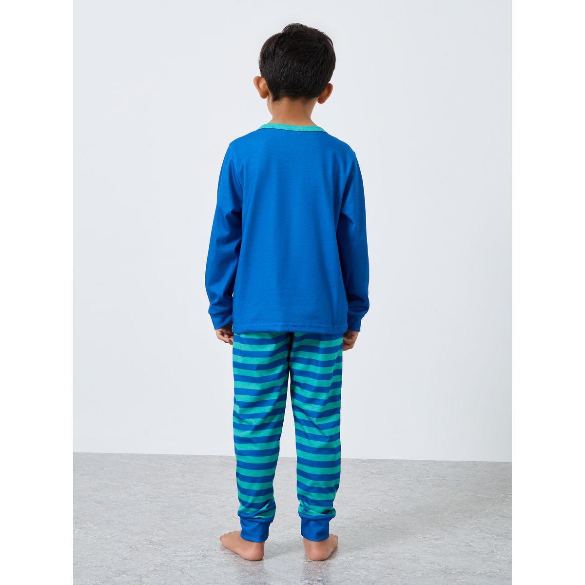 Styli Boys Graphic Print T-Shirt and Pyjama Set-boys-clothing-nightwear-image-4