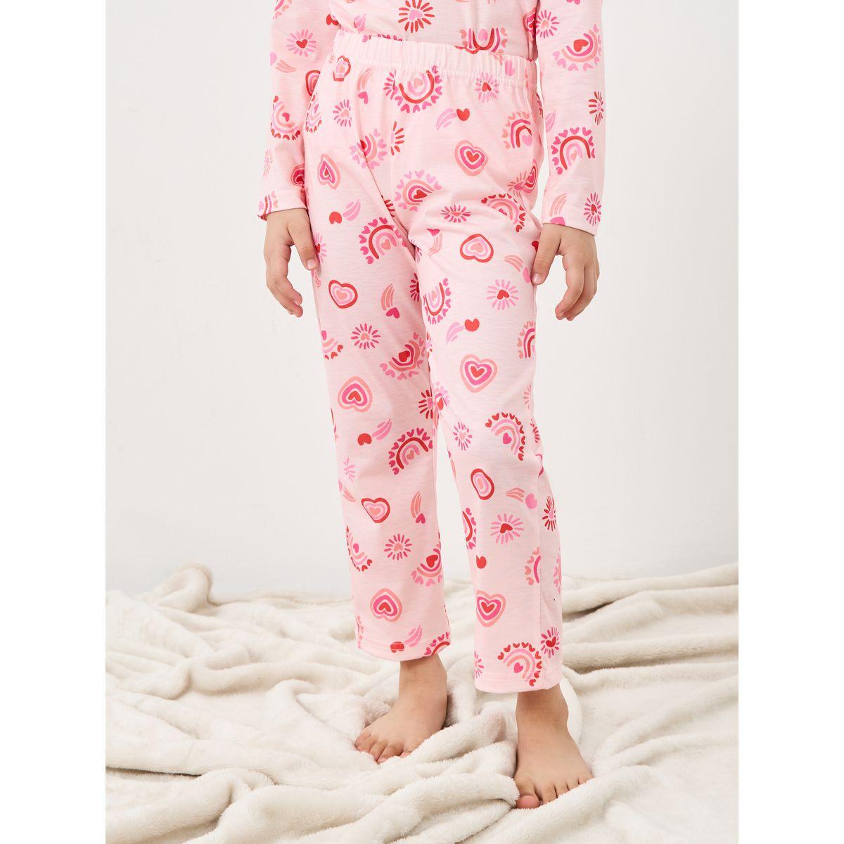 Styli All Over Print T-Shirt and Pyjama Set-girls-clothing-nightwear-image-6