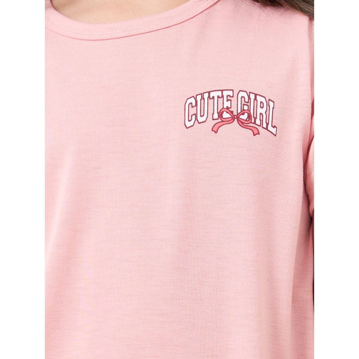 طقم بيجاما من بنطال وتيشيرت بياقة دائرية-girls-clothing-nightwear-image-3