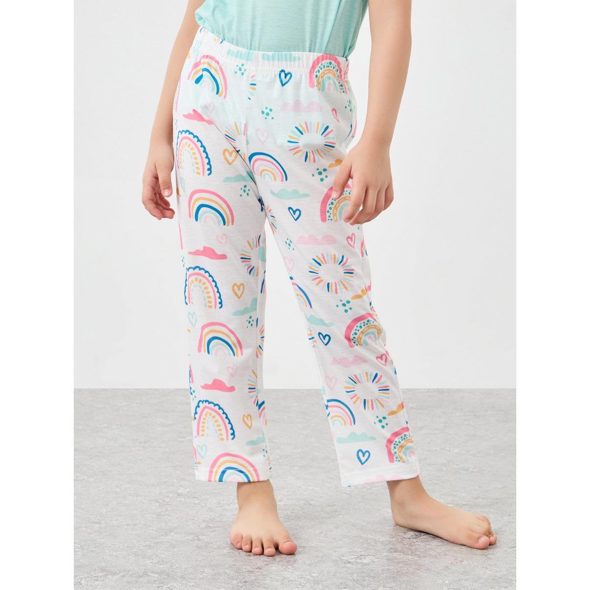 Styli Graphic Print T-Shirt and Pyjama Set-girls-clothing-nightwear-image-5