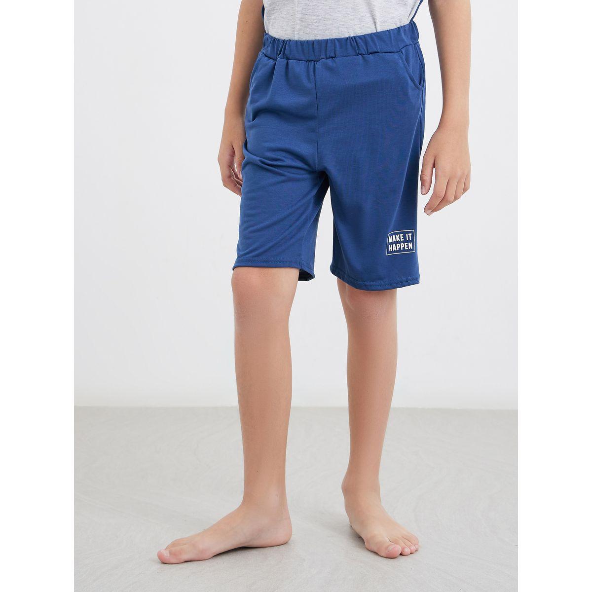 طقم من شورت وتيشيرت بطبعة كُتل الألوان-boys-clothing-nightwear-image-5