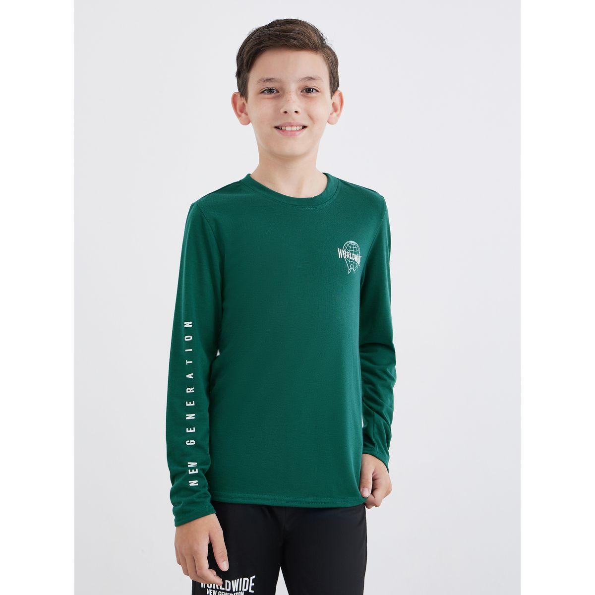 Styli Slogan Print T-Shirt and Cuffed Pyjama Set-boys-clothing-nightwear-image-2