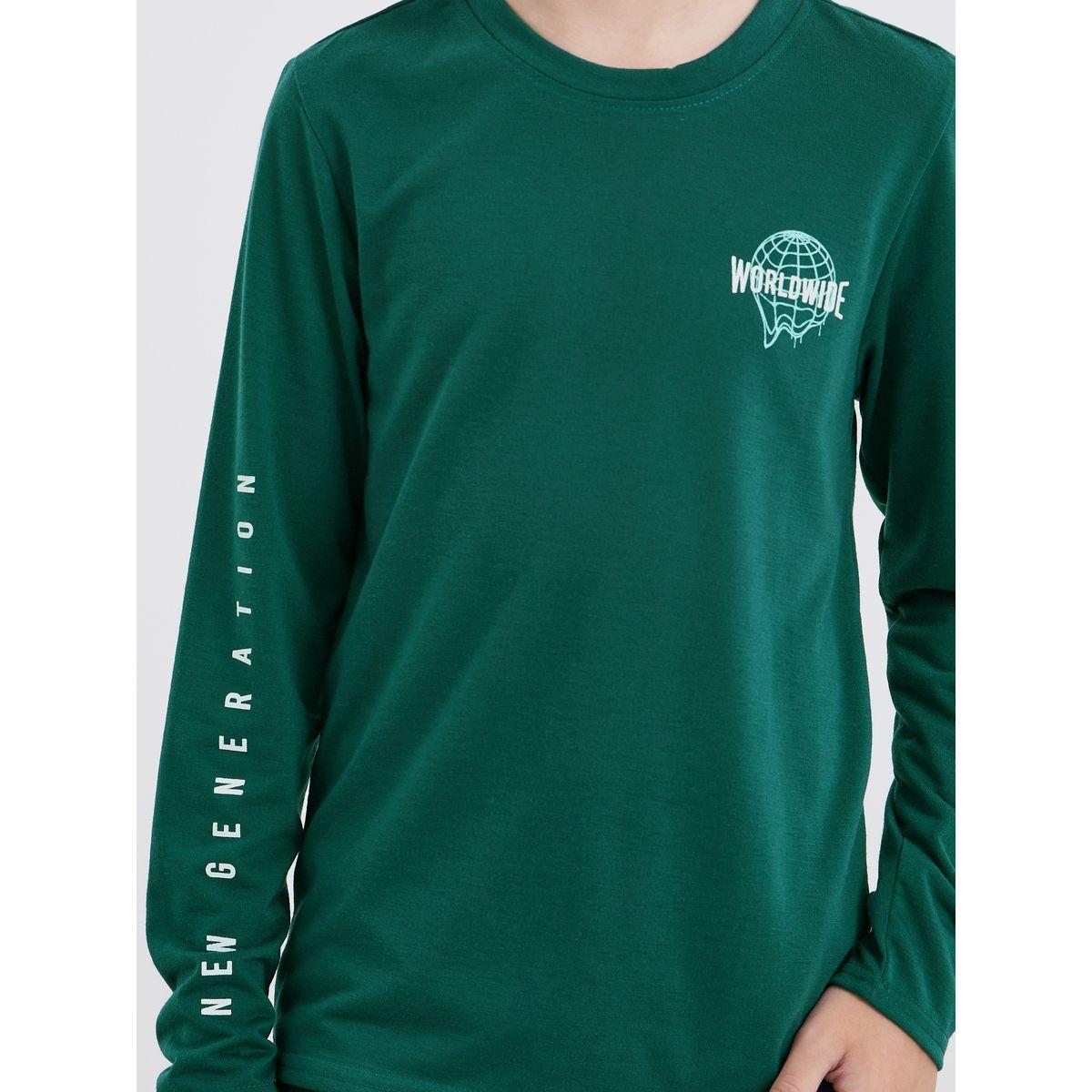 Styli Slogan Print T-Shirt and Cuffed Pyjama Set-boys-clothing-nightwear-image-3