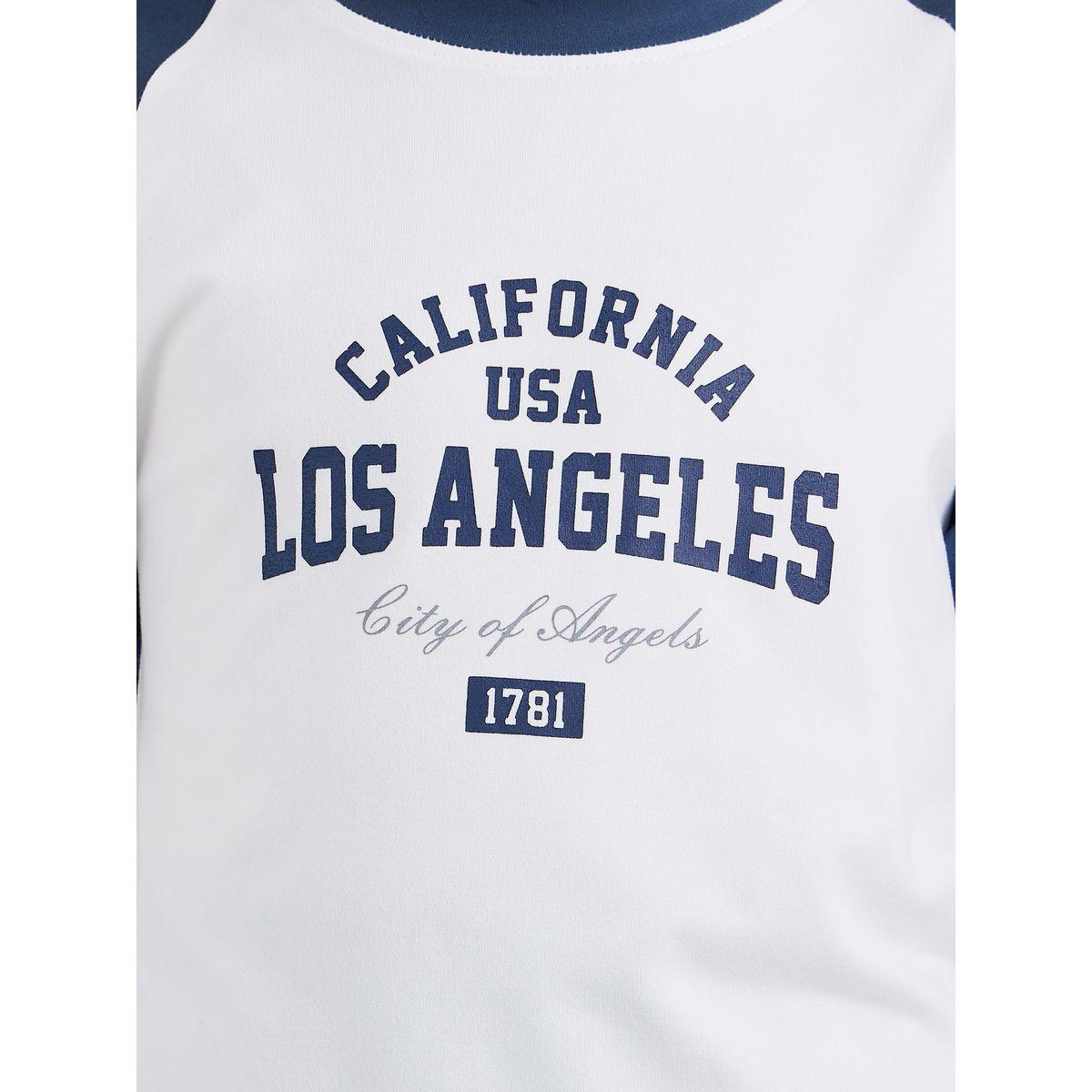 Styli Printed Raglan Sleeve T-Shirt and Check Pyjama Set-boys-clothing-nightwear-image-4