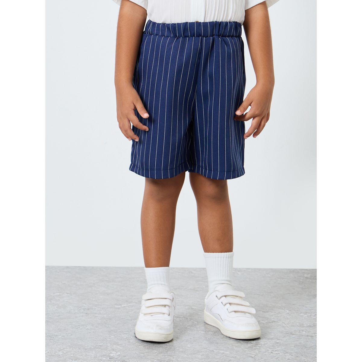 Styli Textured Shirt and Striped Shorts Set-boys-clothing-setsandcoords-image-5
