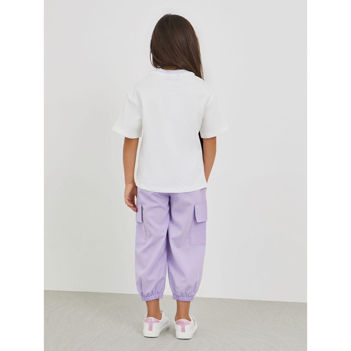 Styli Text Embroidered T-Shirt and Cargo Pants Set-girls-clothing-setsandcoords-image-4
