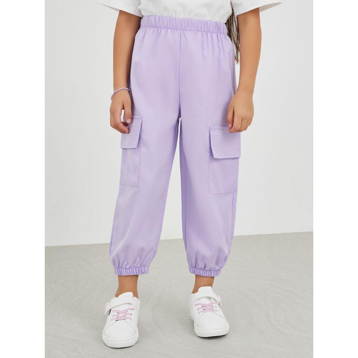Styli Text Embroidered T-Shirt and Cargo Pants Set-girls-clothing-setsandcoords-image-5