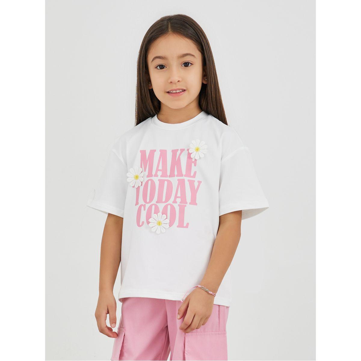 Styli Graphic Print T-Shirt and Cargo Pants Set-girls-clothing-setsandcoords-image-2