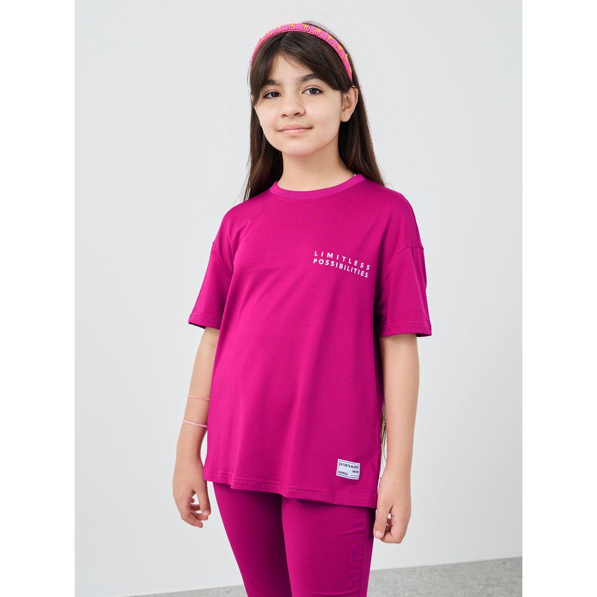 طقم منسق من ليقنز وتيشيرت فضفاض بطبعة كتابة-girls-clothing-setsandcoords-image-3
