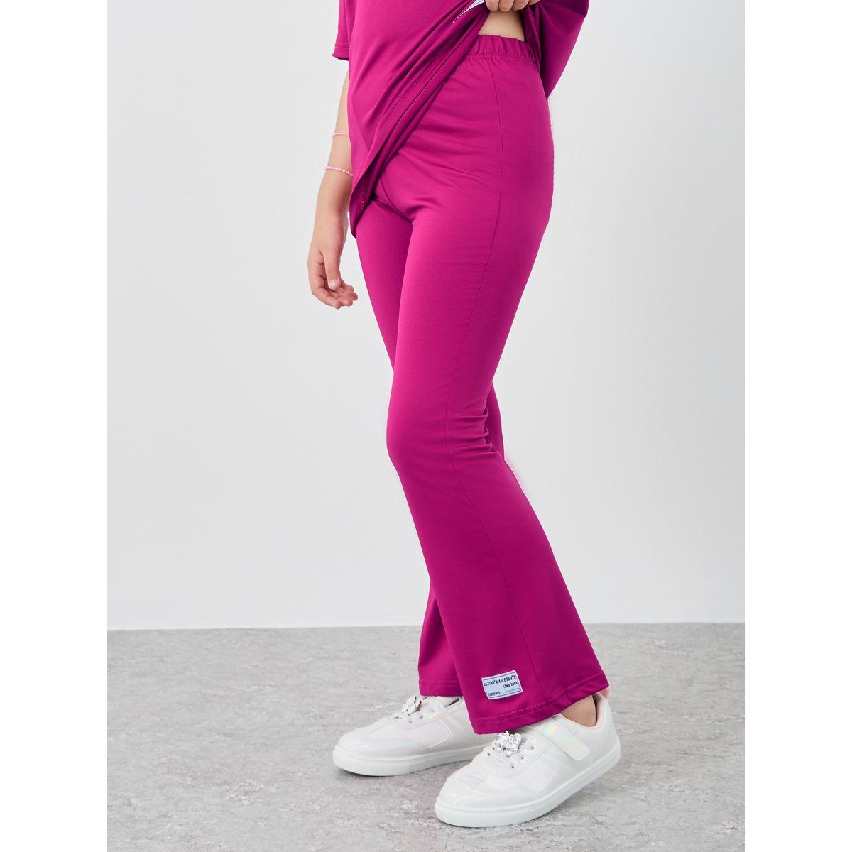 طقم منسق من ليقنز وتيشيرت فضفاض بطبعة كتابة-girls-clothing-setsandcoords-image-5