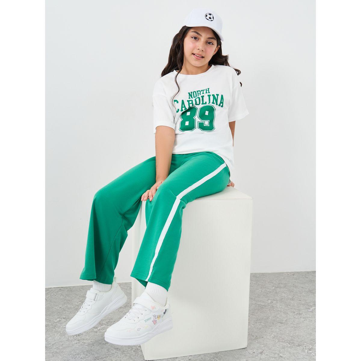 Styli Graphic Print Relaxed Fit T-Shirt and Joggers Set-girls-clothing-setsandcoords-image-1