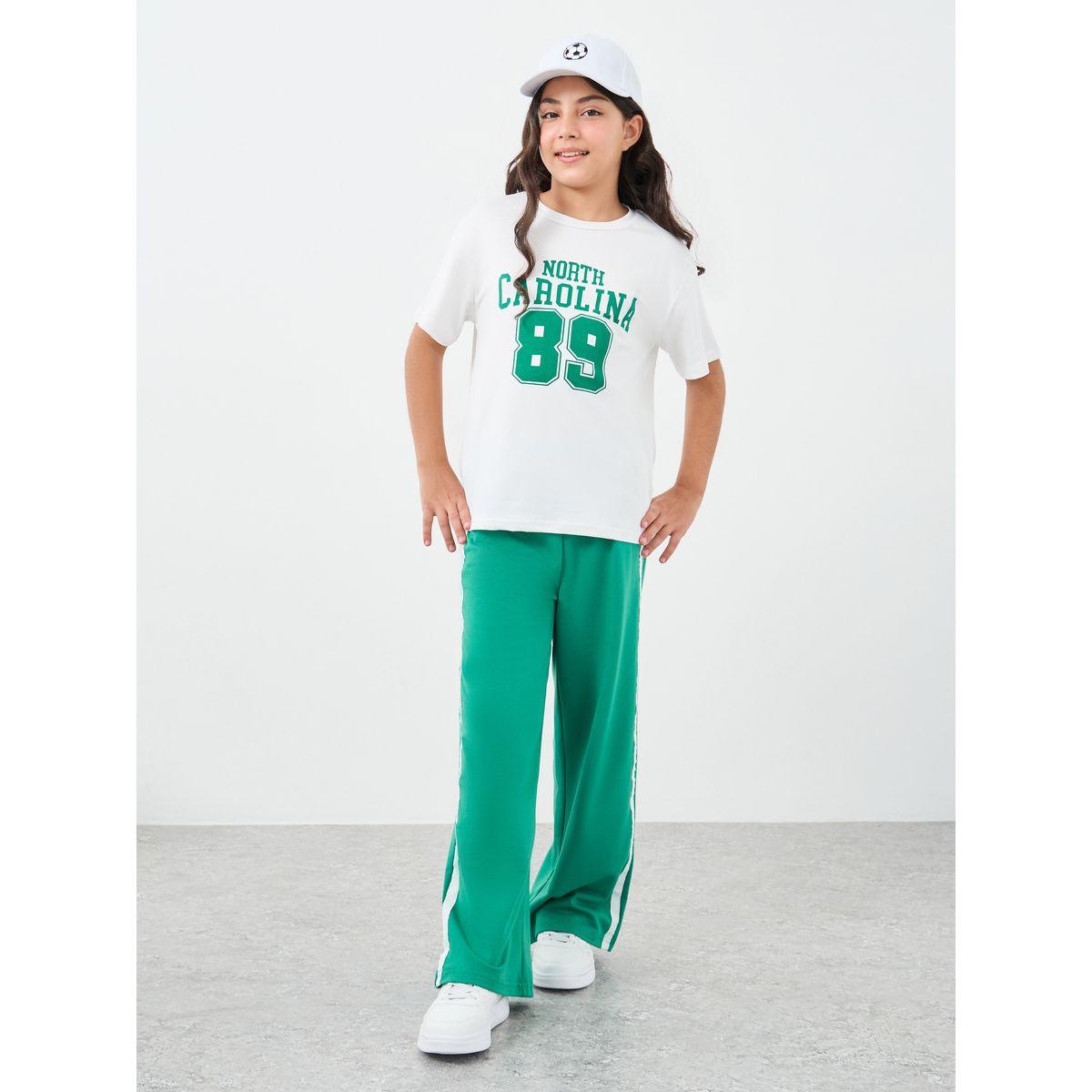 Styli Graphic Print Relaxed Fit T-Shirt and Joggers Set-girls-clothing-setsandcoords-image-2