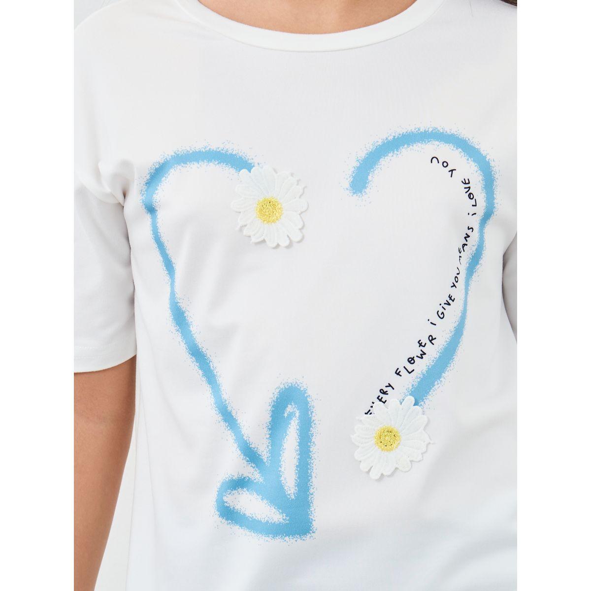 Styli Heart Graphic Oversized T-Shirt and Shorts Set-girls-clothing-setsandcoords-image-4