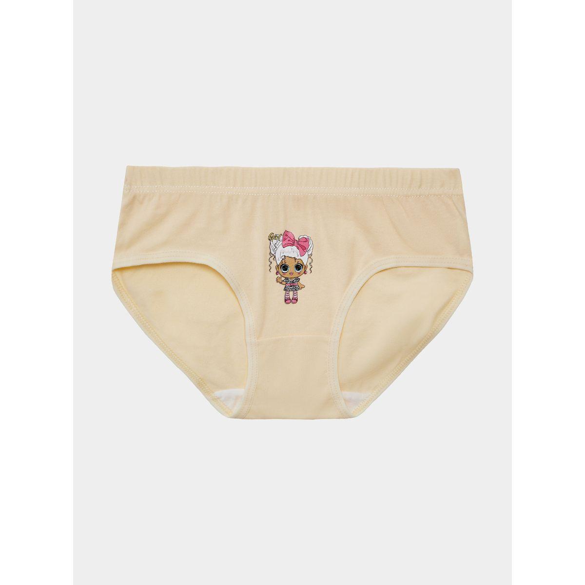 Styli Pack of 5 - Printed Elastic Waist Brief-girls-clothing-innerwear-image-3