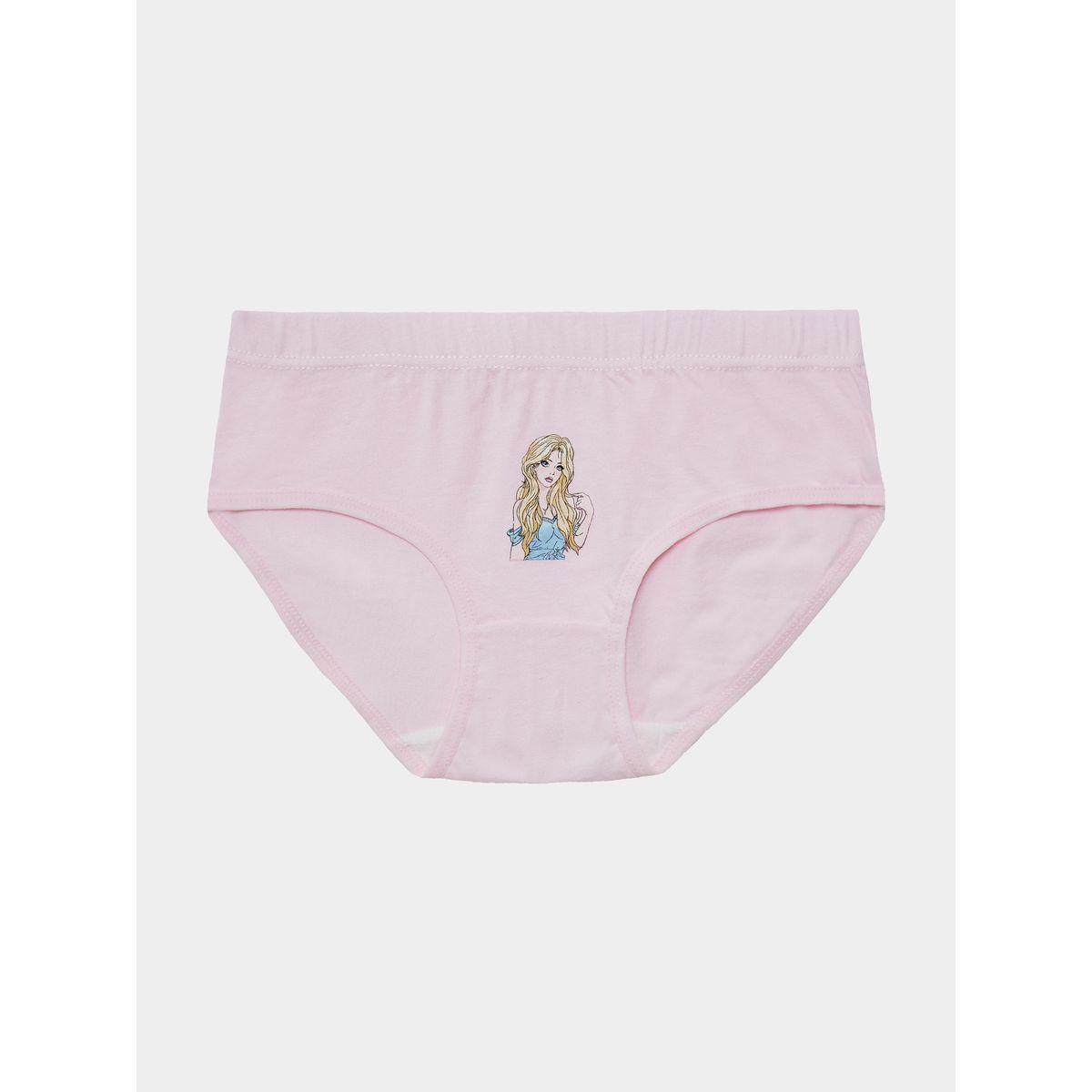 Styli Pack of 5 - Printed Elastic Waist Brief-girls-clothing-innerwear-image-4