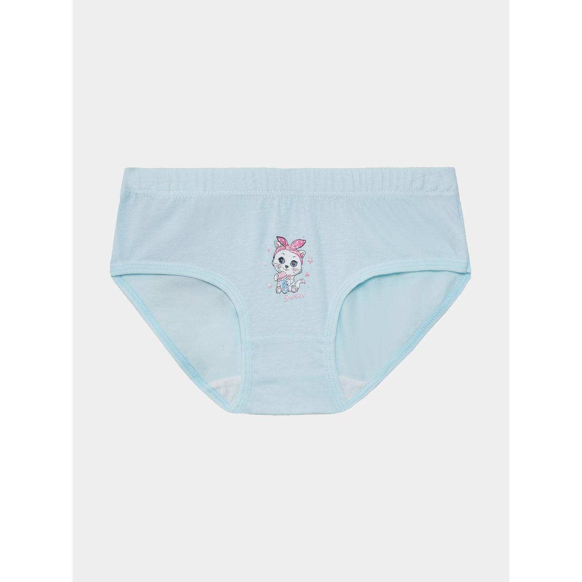 Styli Pack of 5 - Printed Elastic Waist Brief-girls-clothing-innerwear-image-5