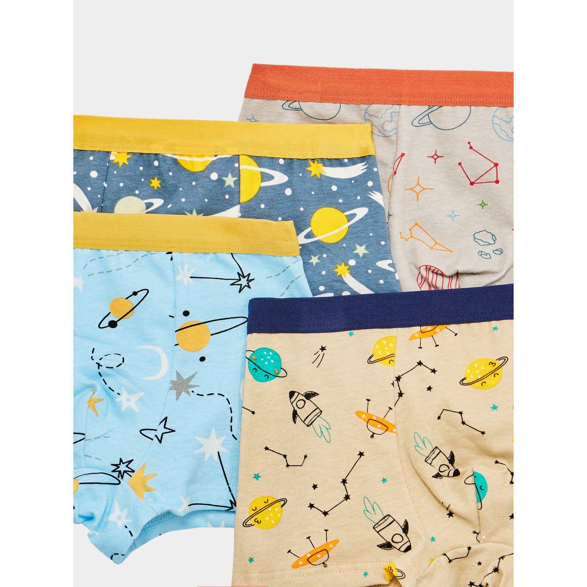 Styli Boys Pack of 4 - Printed Briefs with Contrast Waistband-boys-clothing-innerwear-image-6