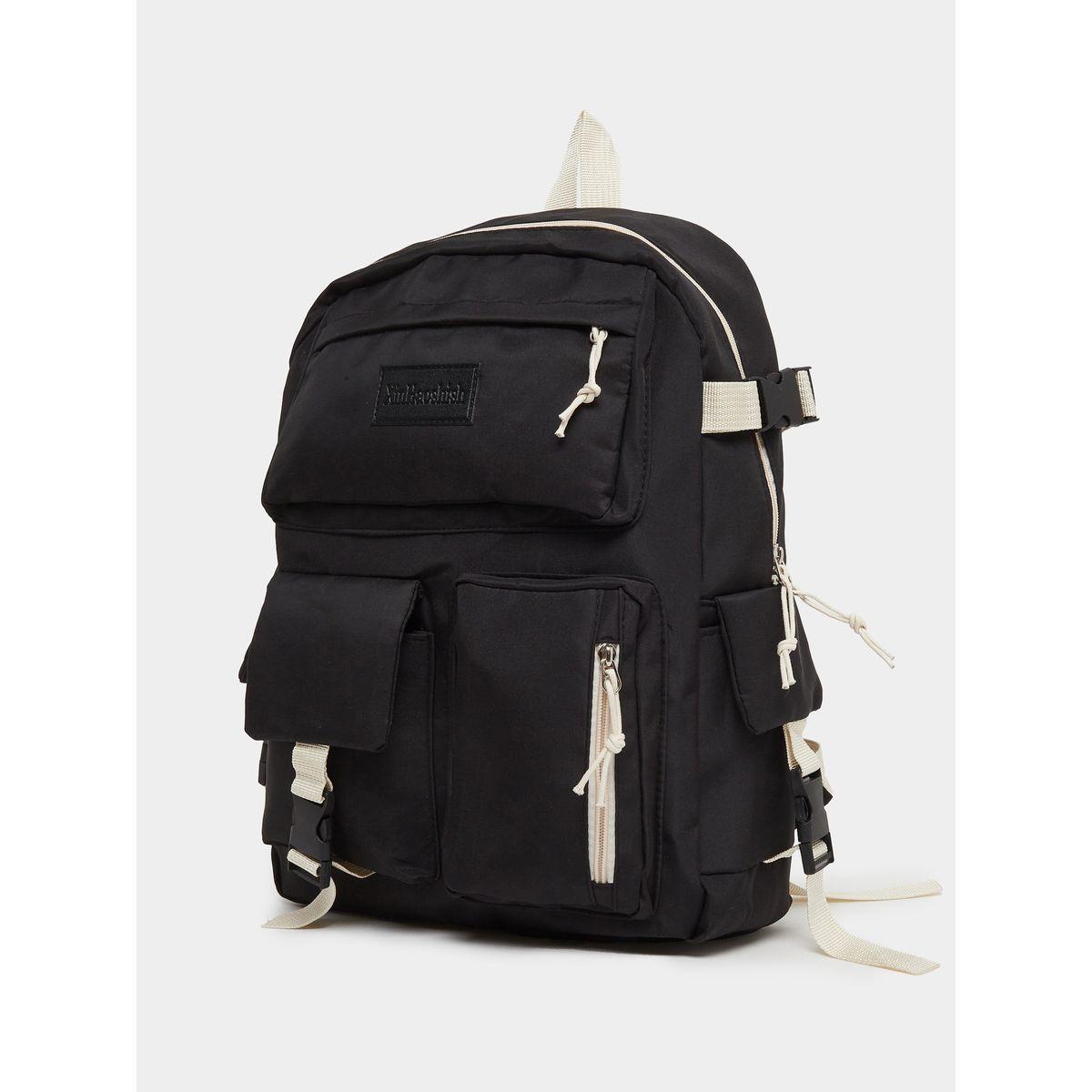 Styli Girls Black Buckled Pocket Backpack 30x42x11cm-school-bagsandbackpacks-backpacks-image-1
