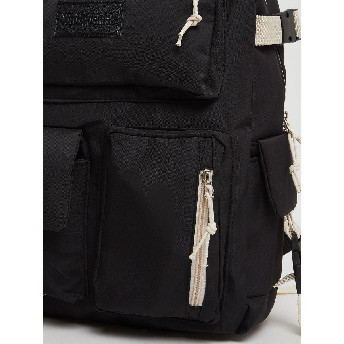 شنطة ظهر بتفاصيل جيوب مع سحاب، 30*42*11 سم-school-bagsandbackpacks-backpacks-image-3