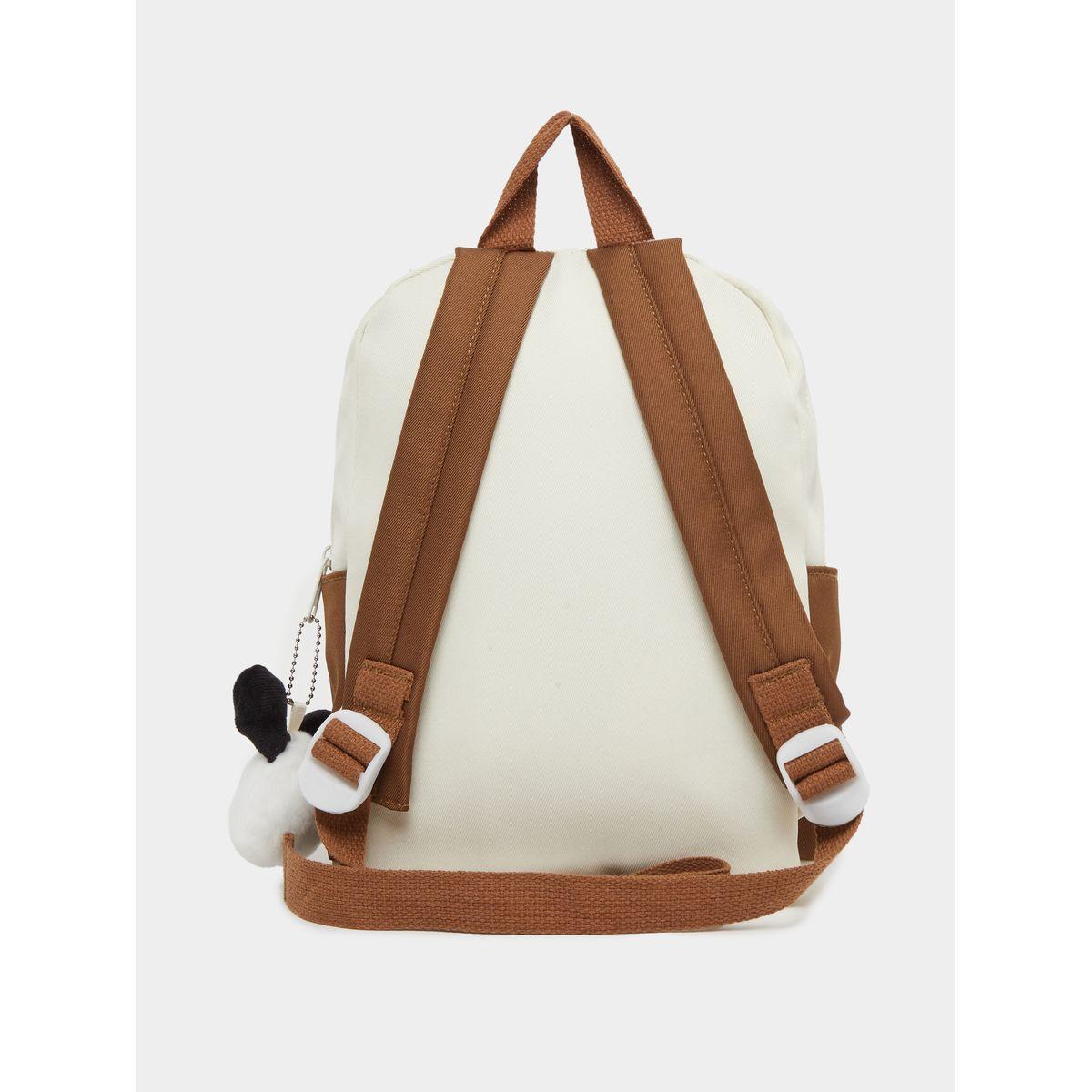 شنط ظهر بتفاصيل جيوب حُلي متدلي بشكل دُب 23*29*10 سم-school-bagsandbackpacks-backpacks-image-2