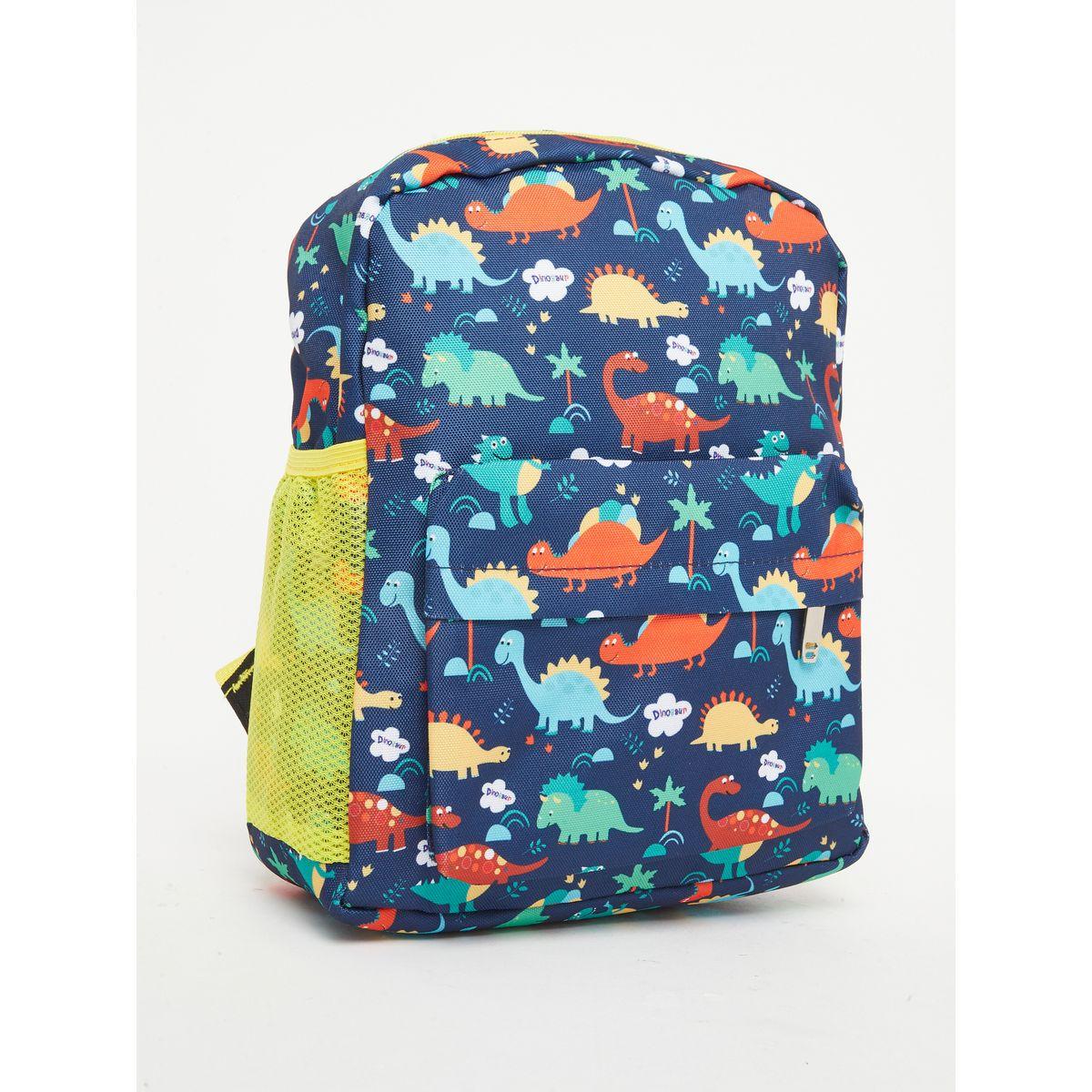 Styli Boys Blue Dinosaur Print Backpack 26x32x11cm-school-bagsandbackpacks-backpacks-image-1